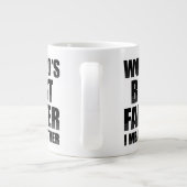 世界最高のの父を意味する ジャンボコーヒーマグカップ (裏面)