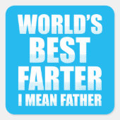 世界最高のの父を意味する スクエアシール (正面)