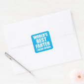 世界最高のの父を意味する スクエアシール (封筒)