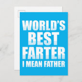 世界最高のの父を意味する ポストカード (正面/裏面)