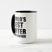 世界最高のの父を意味する マグカップ (正面左)