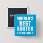 世界最高のの父を意味する 缶バッジ (正面&裏面)