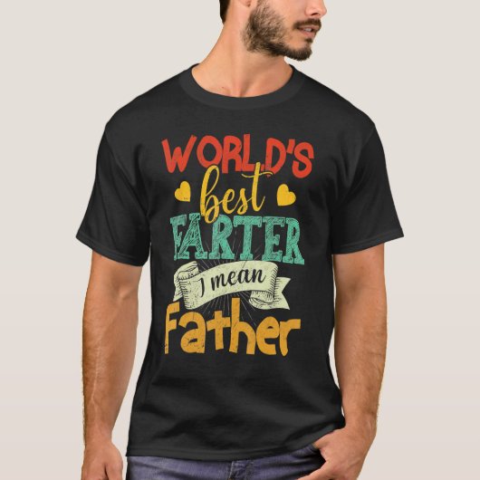 世界最高のの父父の日のこと Tシャツ (正面)
