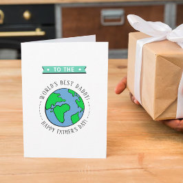 世界最高のの父父の日 カード