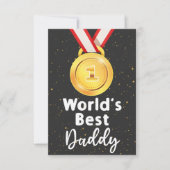 世界最高のの父父の日 サンキューカード (正面)