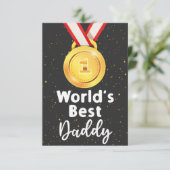 世界最高のの父父の日 サンキューカード (スタンド正面)