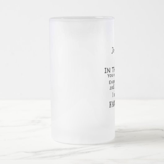 世界最高のの父親のギフトおもしろいのパパ フロストグラスビールジョッキ (中央)