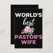 世界最高のの牧師の妻 サンキューカード (正面/裏面)