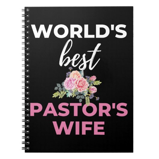 世界最高のの牧師の妻 ノートブック (正面)