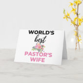 世界最高のの牧師の妻bl カード (黄色い花)