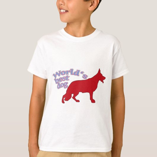 世界最高のの犬 Tシャツ (正面)