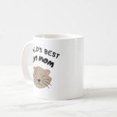 世界最高のの猫母 コーヒーマグカップ (正面左)