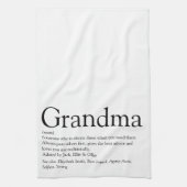 世界最高のの祖母の定義 キッチンタオル (縦)