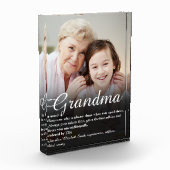 世界最高のの祖母の定義 フォトブロック (左)