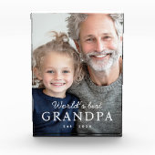 世界最高のの祖父最年長 フォトブロック (正面)