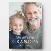 世界最高のの祖父最年長 フォトプラーク (正面)