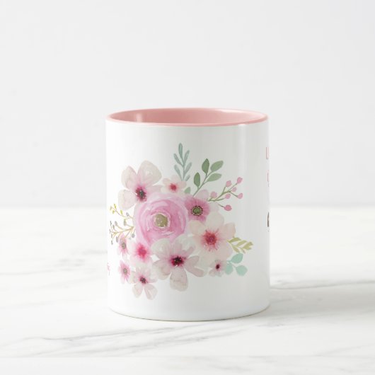 世界最高のの神母のマグカップパーソナライズされた詩 マグカップ (中央)