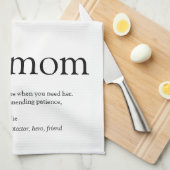 世界最高のの継母の定義 キッチンタオル (四つ折り)