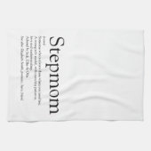 世界最高のの継母の定義 キッチンタオル (横)