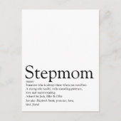 世界最高のの継母の定義 ポストカード (正面)