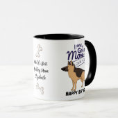 世界最高のの羊飼い犬の母パーソナライズされた マグカップ (正面右)