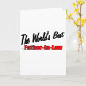 世界最高のの義父 カード (黄色い花)