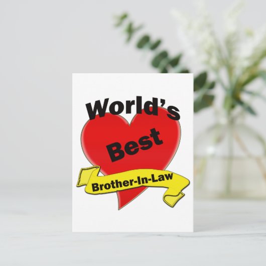 世界最高のの義理の兄弟 ポストカード (スタンド正面)