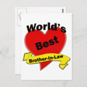 世界最高のの義理の兄弟 ポストカード (正面/裏面)