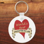 世界最高のの義理の娘 キーホルダー (正面)