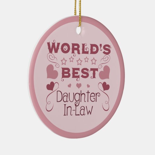 世界最高のの義理の娘 セラミックオーナメント (右)