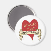 世界最高のの義理の娘 マグネット (正面/裏面)