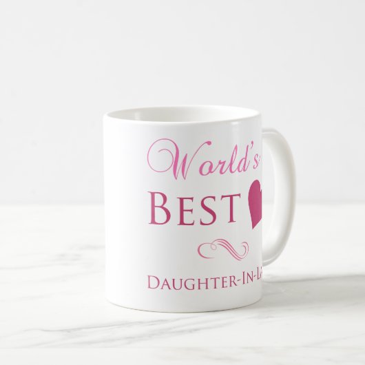 世界最高のの義理娘(ハート) コーヒーマグカップ (正面右)