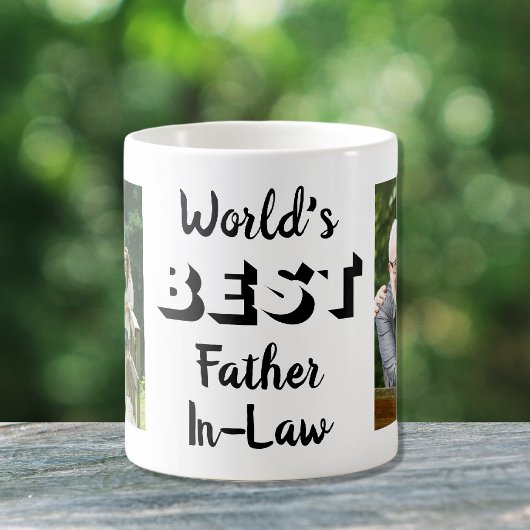 世界最高のの義理父の写真パーソナライズされた コーヒーマグカップ