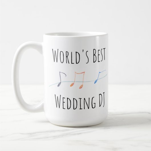 『世界最高ののDJ結婚』 コーヒーマグカップ (左)
