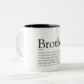 世界最高ののEver Brother Definitionおもしろい ツートーンマグカップ (正面左)