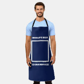 世界最高ののGrandpaカスタム写真パーソナライズされた エプロン (着用した状態)