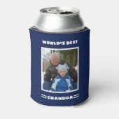 世界最高ののGrandpaカスタム写真パーソナライズされた 缶クーラー (缶裏面)