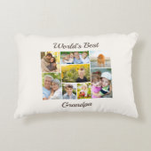 世界最高ののGrandpa 8 Photo Collage アクセントクッション (正面)