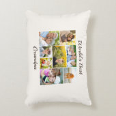 世界最高ののGrandpa 8 Photo Collage アクセントクッション (正面(垂直))
