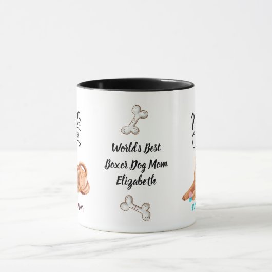 世界最高ののSHAR PEI DOG パーソナライズされた MOM マグカップ (中央)