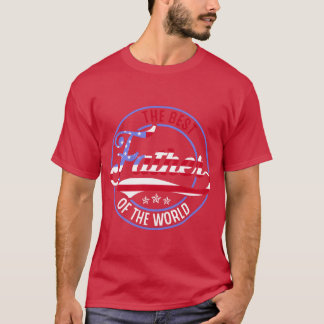 世界最高のアメリカ国旗の父レトロ Tシャツ