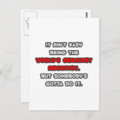 世界最高のアーチビストのジョーク ポストカード (正面/裏面)