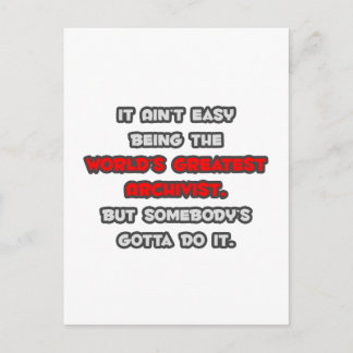 世界最高のアーチビストのジョーク ポストカード