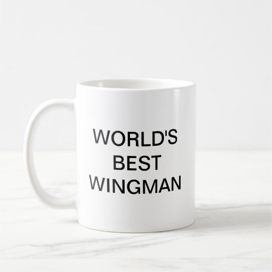 世界最高のウィングマン コーヒーマグカップ (左)