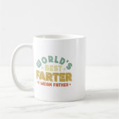 世界最高のオナラ王、つまり最高の父の日 メンズ コーヒーマグカップ (左)