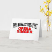 世界最高のオペラ歌手 カード (黄色い花)
