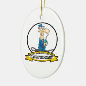 世界最高のガス付き添い人男性の漫画 セラミックオーナメント (左)