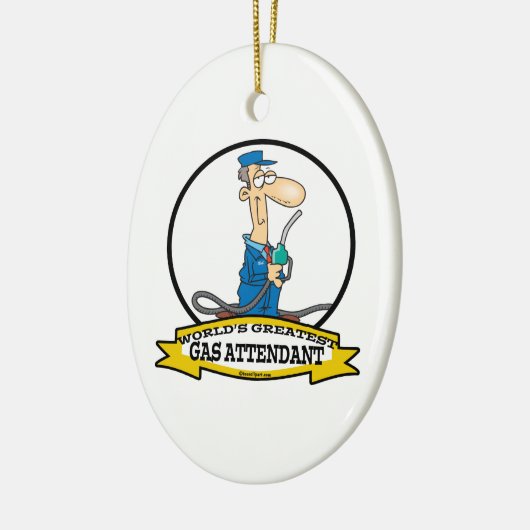世界最高のガス付き添い人男性の漫画 セラミックオーナメント (左)