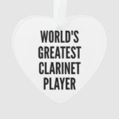 世界最高のクラリネットプレーヤー オーナメント (裏面)