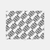 世界最高のクラリネットプレーヤー フリースブランケット (正面(横))